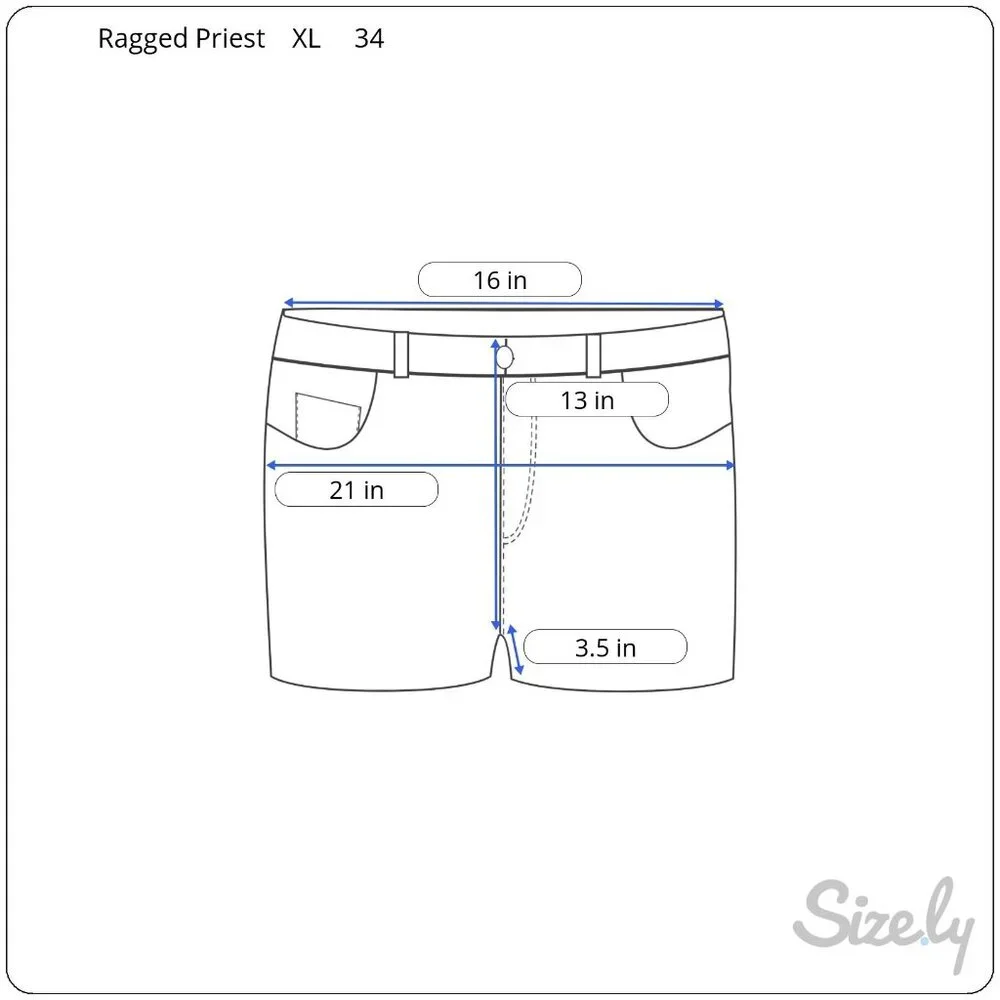 Ragged Priest Mom Short Stonewash‎ Size 34
